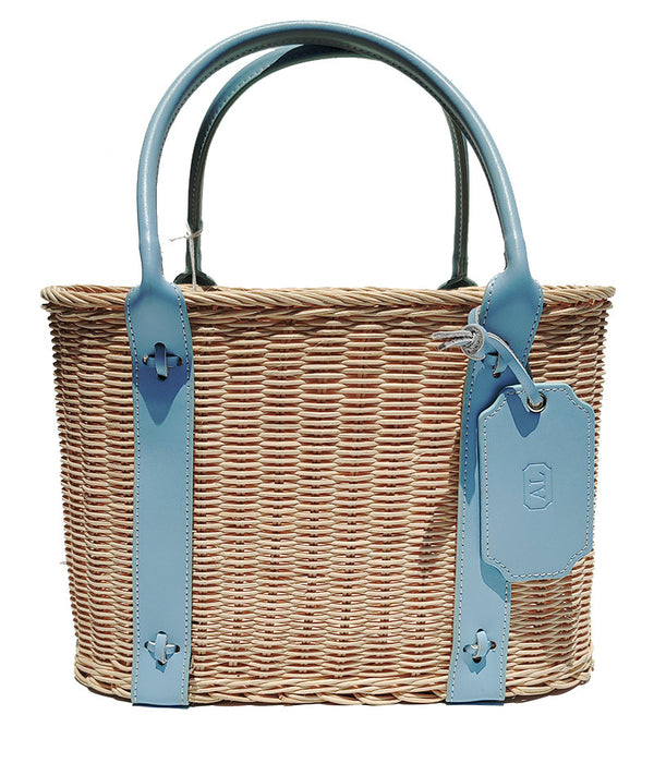 AMANDA LINDROTH PALM BEACH TOTE AQUA