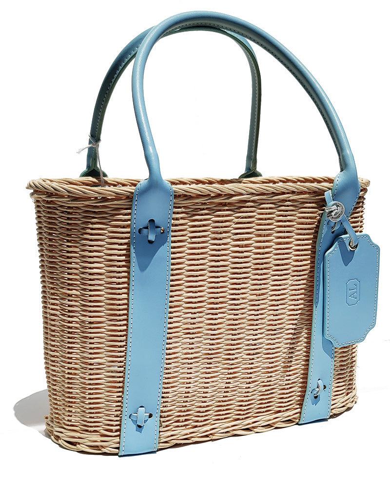 AMANDA LINDROTH PALM BEACH TOTE AQUA