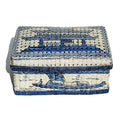 BLUE & WHITE HAND PAINTED BOX