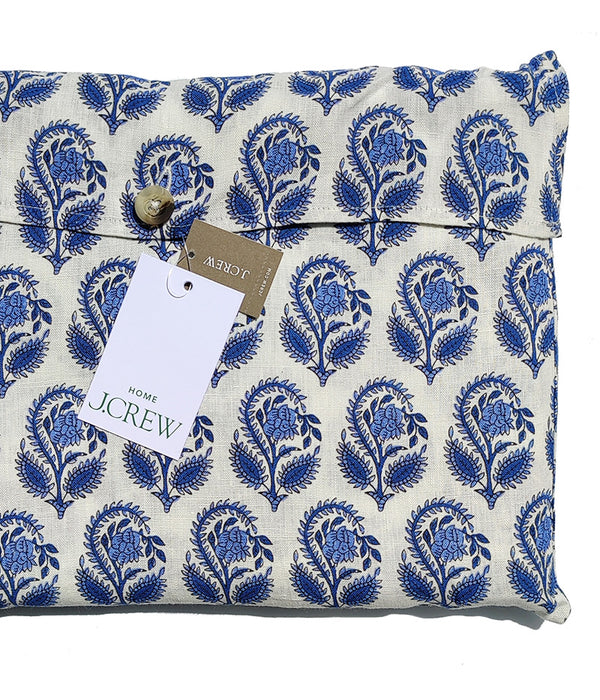 J. CREW BOUQUET BLOCK PRINT TABLECLOTH