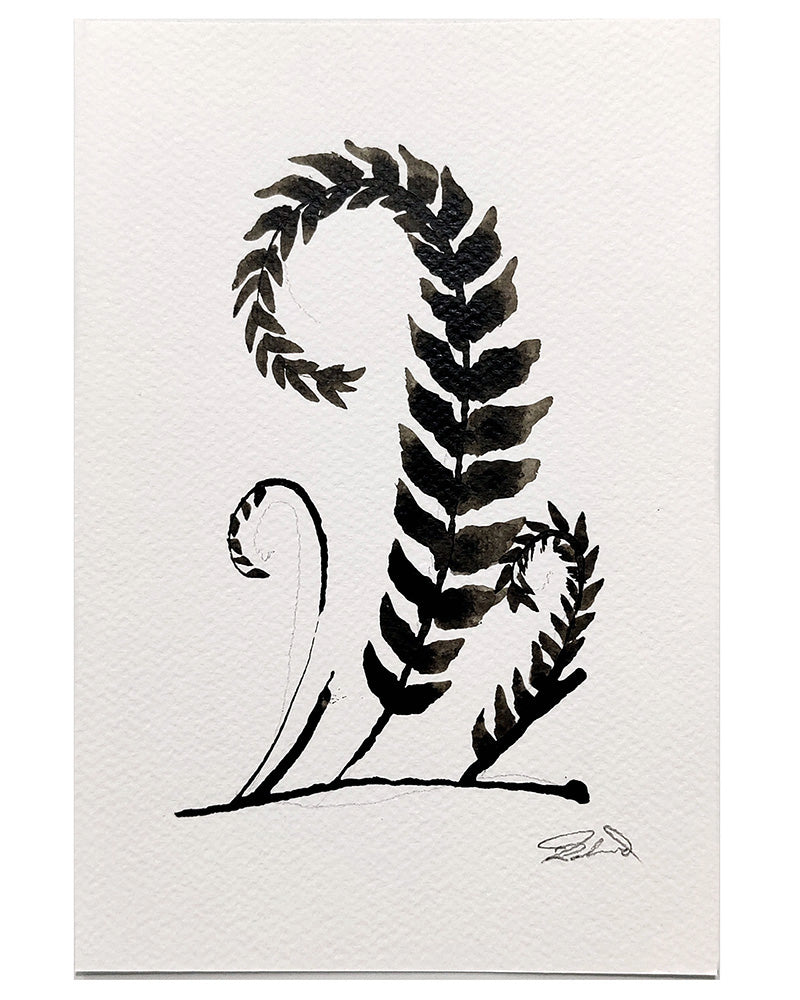 PETITE FERN Sepia No. 3