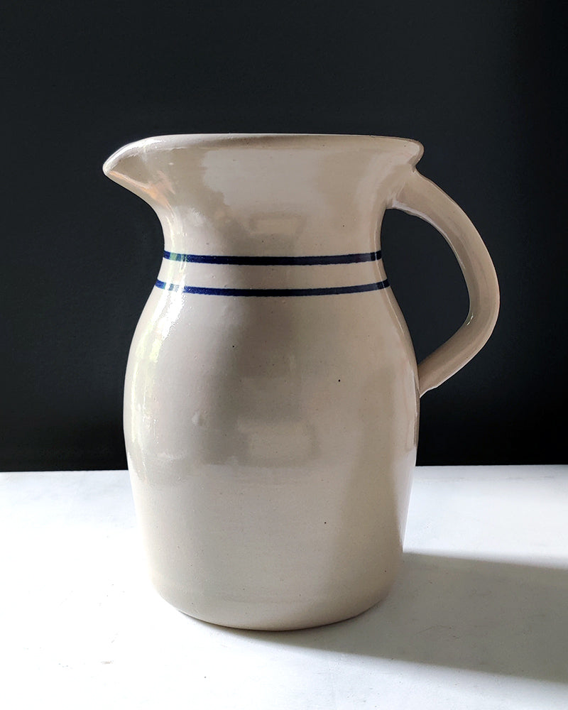 STRIPED STONEWARE PITCHER No. 2