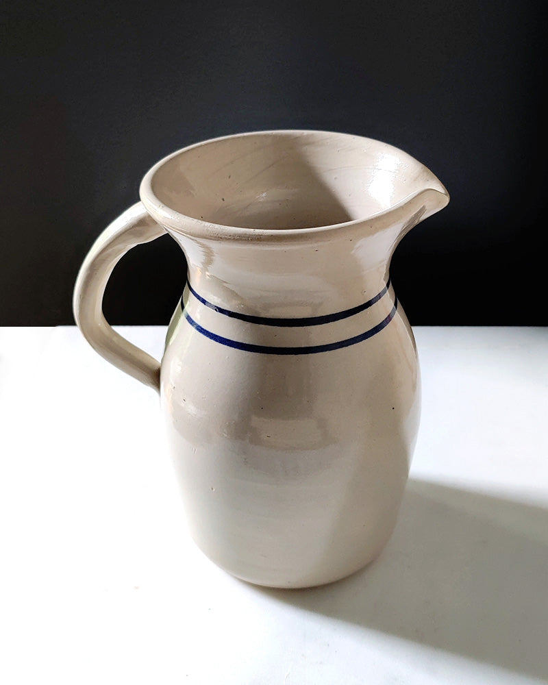 STRIPED STONEWARE PITCHER No. 2