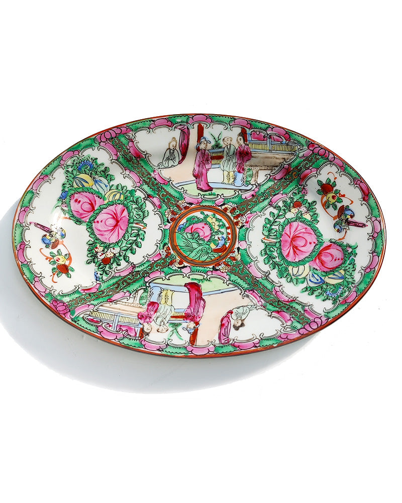 FAMILLE ROSE OVAL PLATTER