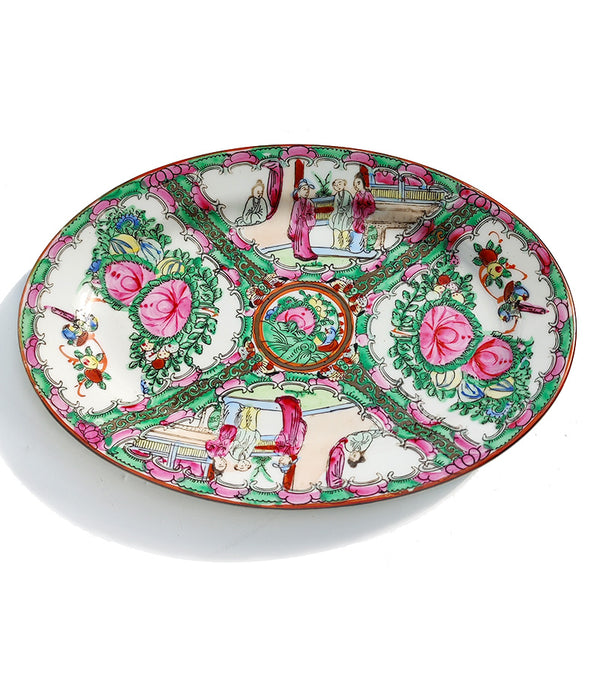 FAMILLE ROSE OVAL PLATTER