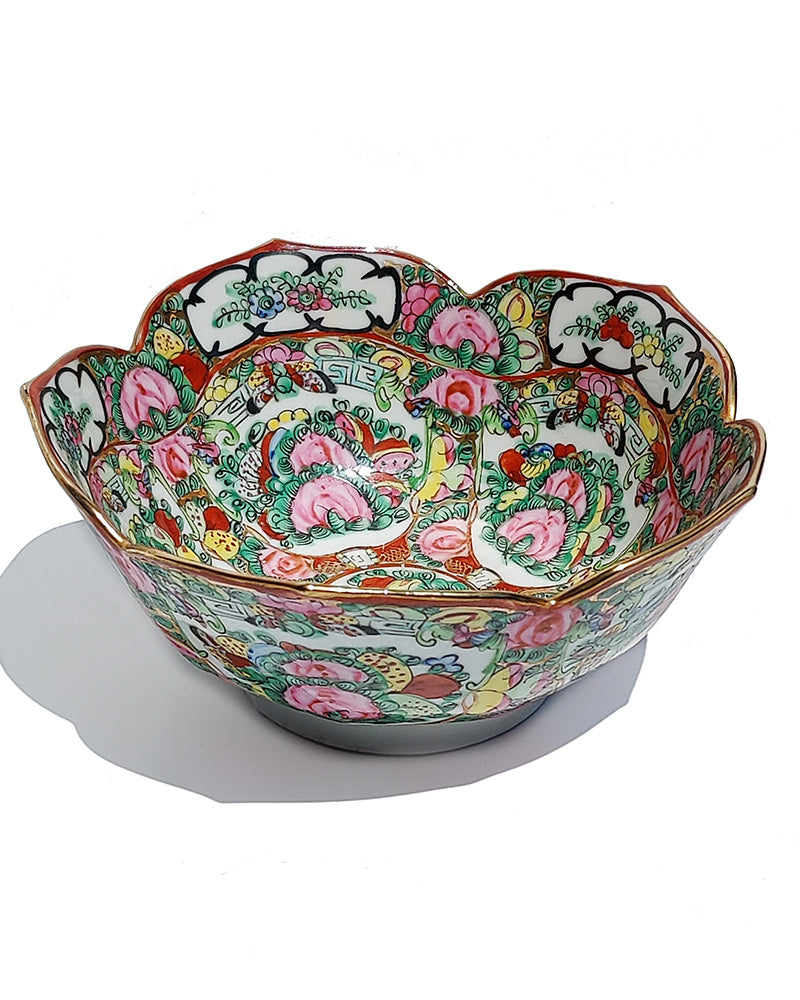 ROSE MEDALLION PORCELAIN BOWL No. 3