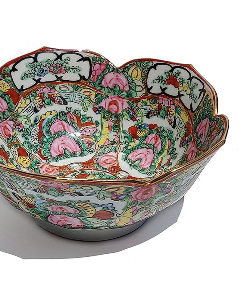 ROSE MEDALLION PORCELAIN BOWL No. 3