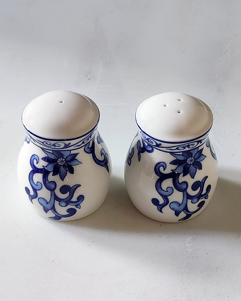 MANDARIN BLUE SALT & PEPPER SHAKERS