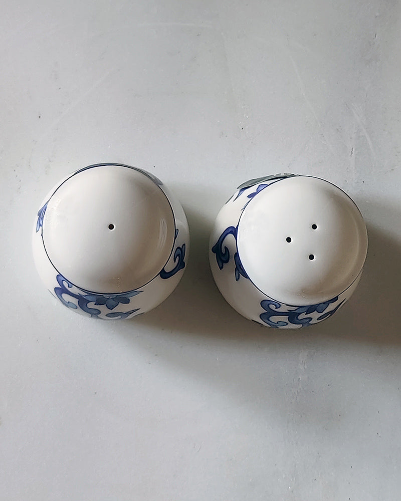 MANDARIN BLUE SALT & PEPPER SHAKERS