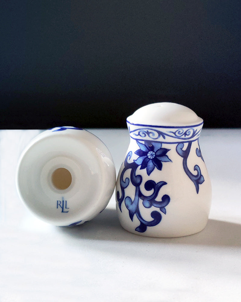 MANDARIN BLUE SALT & PEPPER SHAKERS