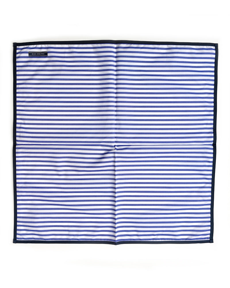 MDS STRIPES BLUE & WHITE STRIPED SCARF