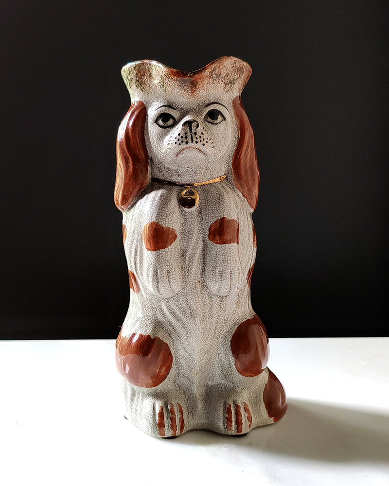 FITZ & FLOYD STAFFORDSHIRE DOG PITCHER