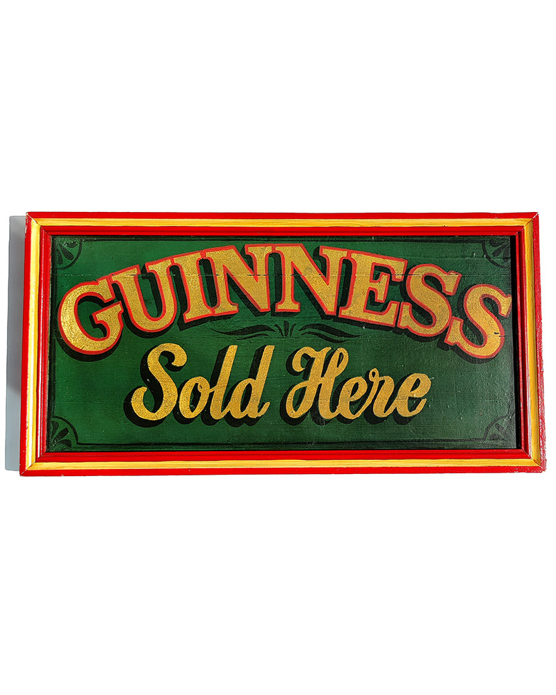 GUINNESS SOLD HERE WOODEN SIGN