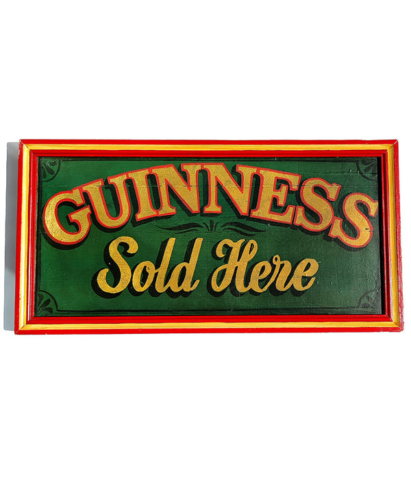 GUINNESS SOLD HERE WOODEN SIGN