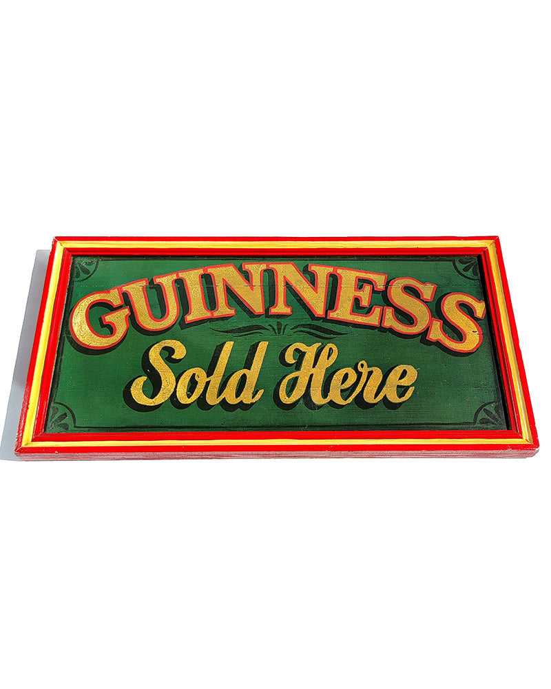 GUINNESS SOLD HERE WOODEN SIGN