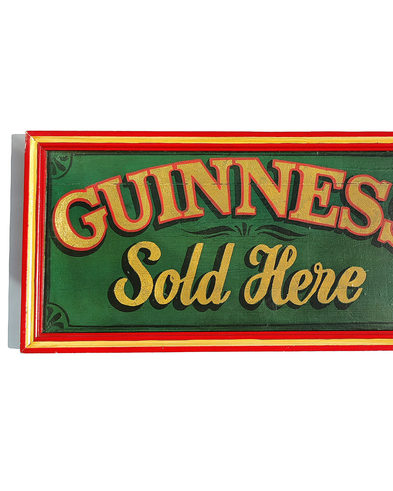 GUINNESS SOLD HERE WOODEN SIGN