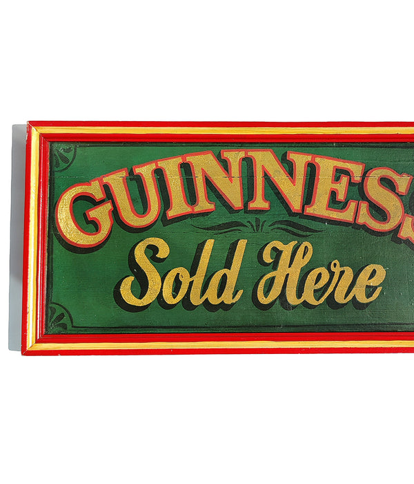 GUINNESS SOLD HERE WOODEN SIGN