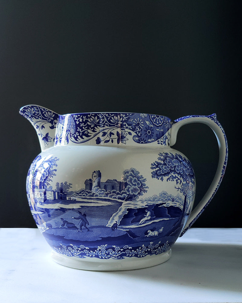 SPODE BLUE ITALIAN LARGE PITCHER