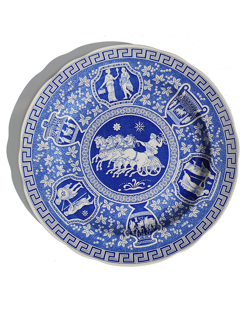 SPODE BLUE ROOM 'GREEK' DINNER PLATES Set Of 4