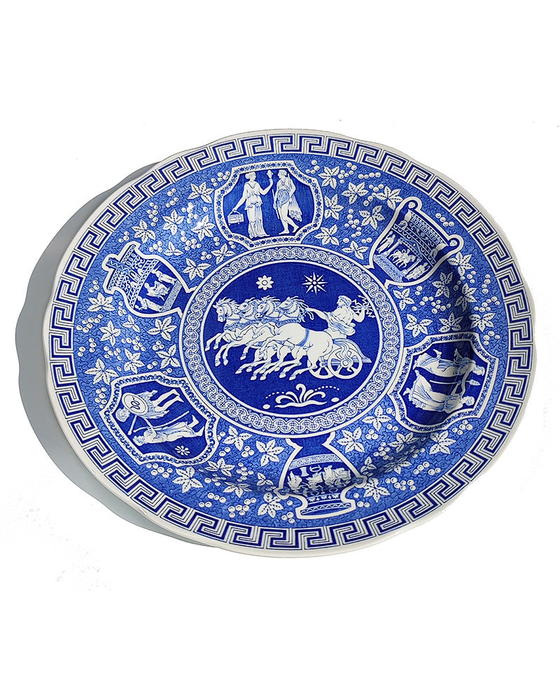 SPODE BLUE ROOM 'GREEK' DINNER PLATES Set Of 4