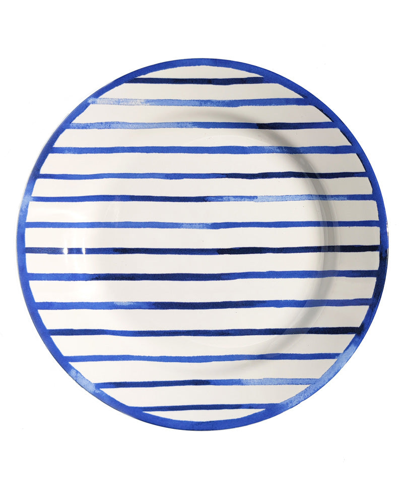 RALPH LAUREN COTE D'AZUR STRIPE SALAD PLATE