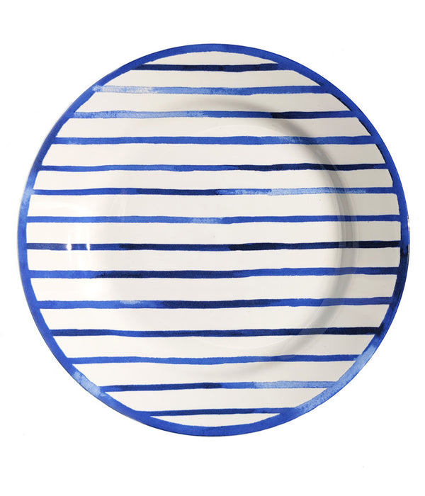 RALPH LAUREN COTE D'AZUR STRIPE SALAD PLATE