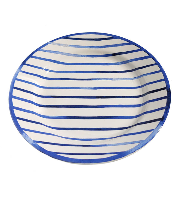 RALPH LAUREN COTE D'AZUR STRIPE SALAD PLATES