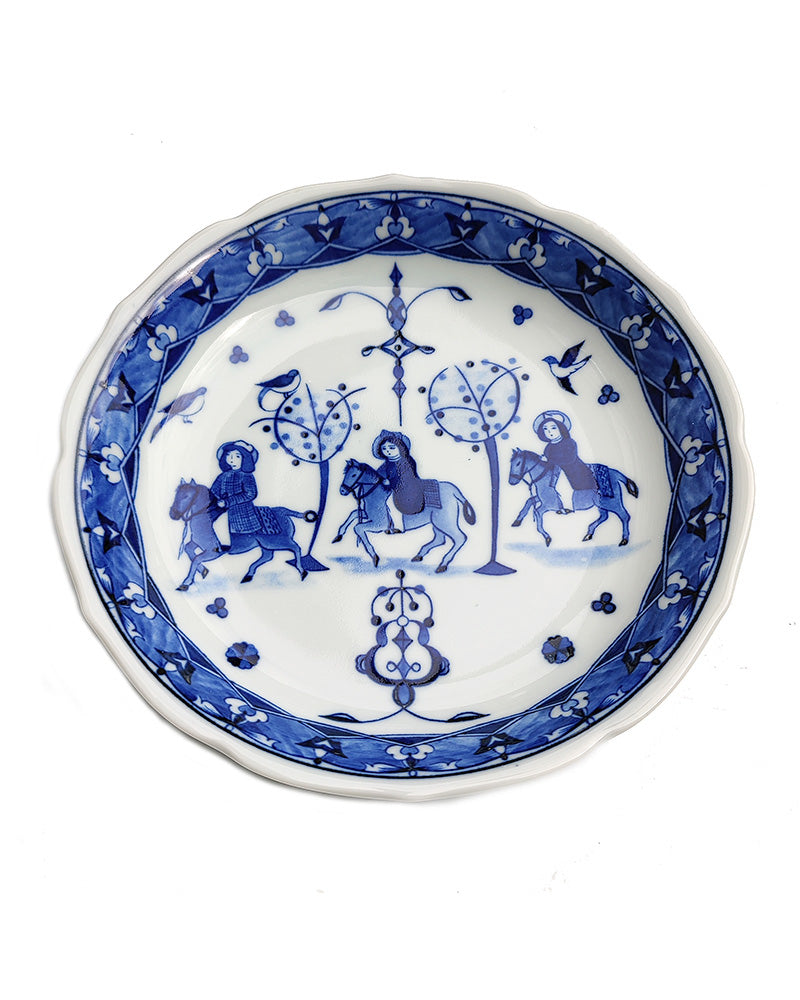 JAPANESE BLUE AND WHITE PLATE