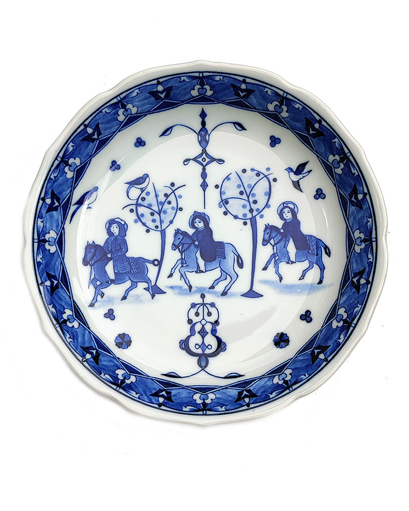 JAPANESE BLUE AND WHITE PLATE