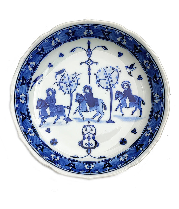 JAPANESE BLUE AND WHITE PLATE