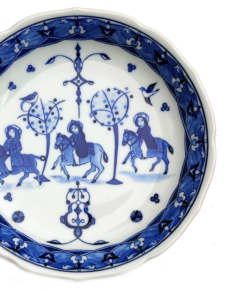 JAPANESE BLUE AND WHITE PLATE