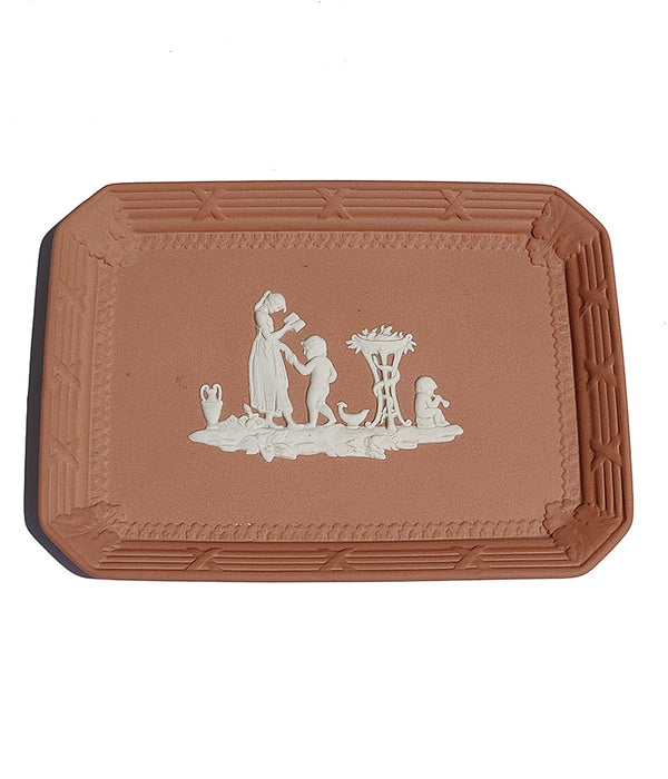 WEDGWOOD TERRACOTTA JASPERWARE LADY TEMPLETON TRAY