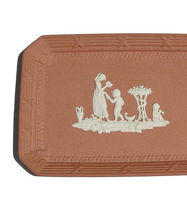 WEDGWOOD TERRACOTTA JASPERWARE LADY TEMPLETON TRAY