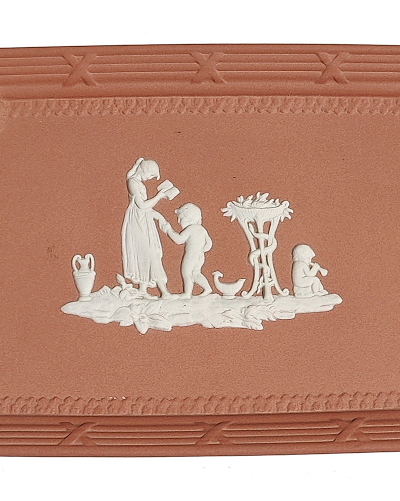 WEDGWOOD TERRACOTTA JASPERWARE LADY TEMPLETON TRAY