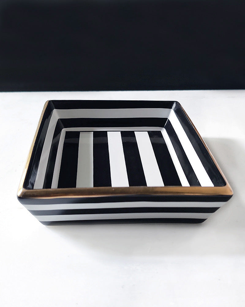 POTTERY BARN STRIPED CATCHALL