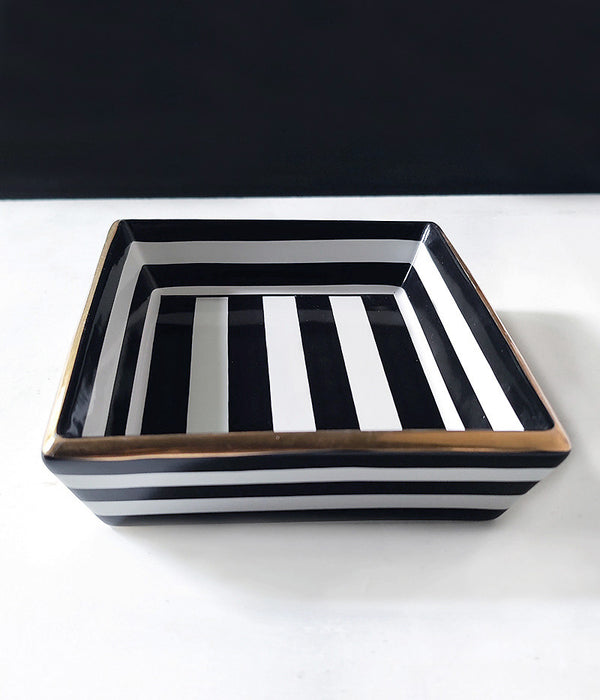 POTTERY BARN STRIPED CATCHALL