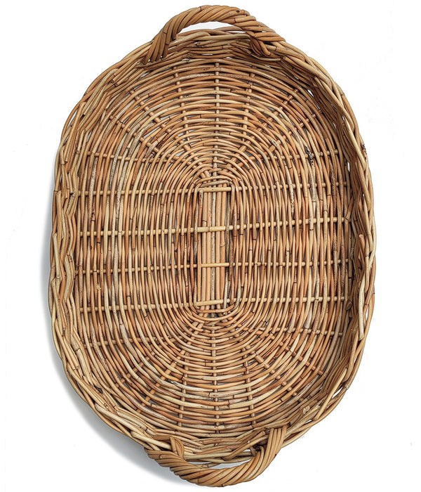 OVAL WOVEN WICKER TRAY