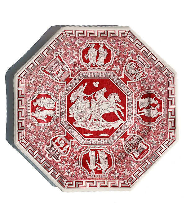 SPODE GREEK OCTAGONAL LUNCHEON PLATE