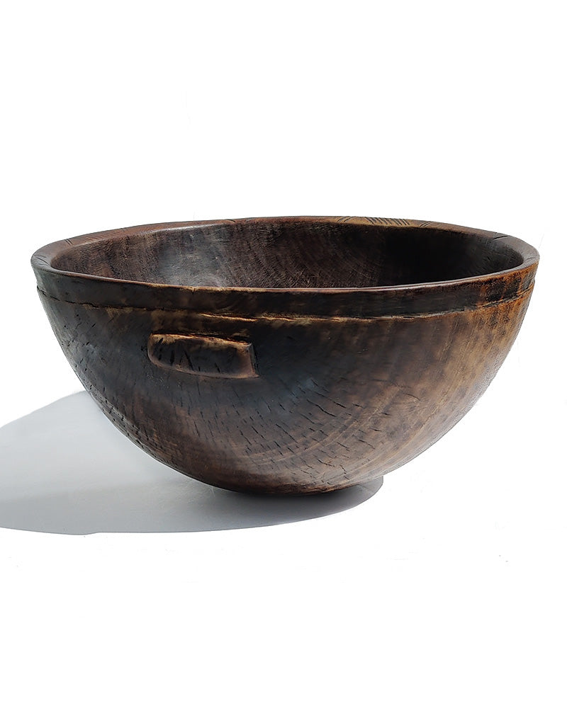 HAND CARVED WOOD BOWL