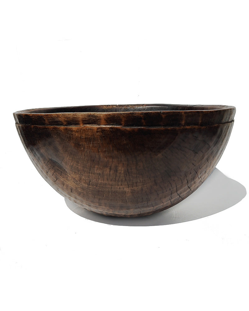 HAND CARVED WOOD BOWL