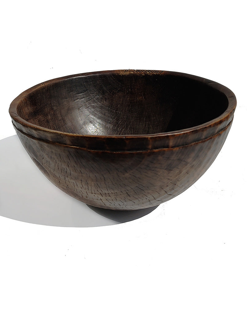 HAND CARVED WOOD BOWL