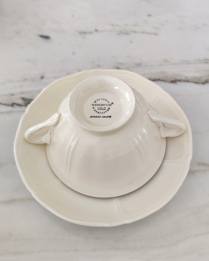 WEDGWOOD SOUP BOWL & SAUCER Set