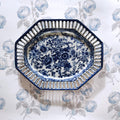 BLUE & WHITE RETICULATED PLATTER