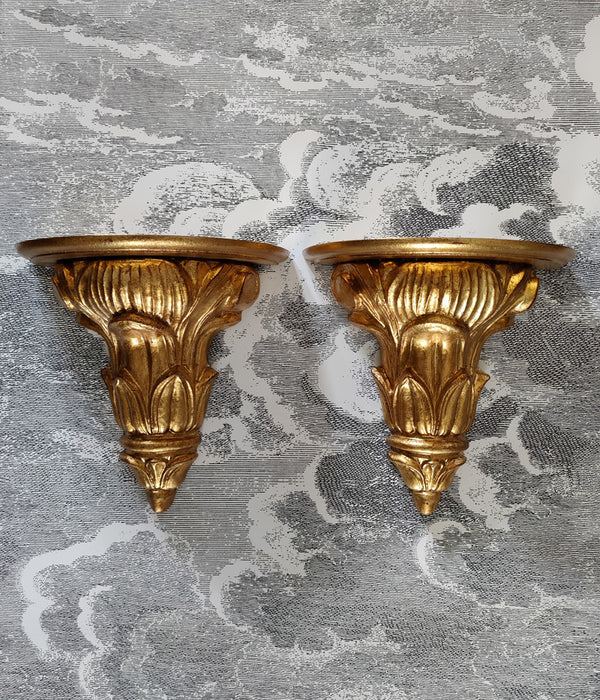 ITALIAN DECORATIVE WALL CORBELS, Pair